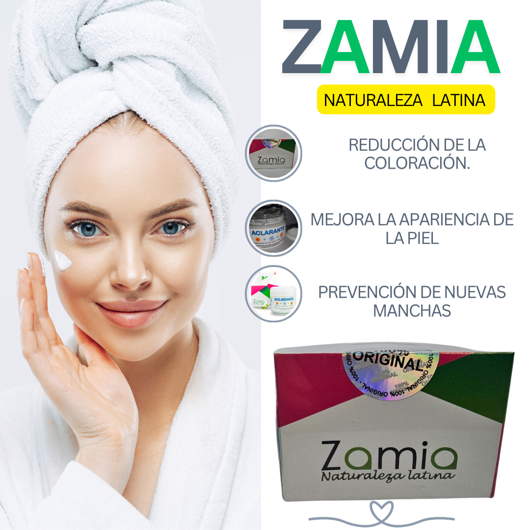 CREMA ACLARANTE ZAMIA NATURALEZA LATINA 120 G-A